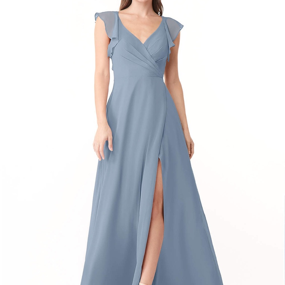Azazie Yoko Dusty Blue A14